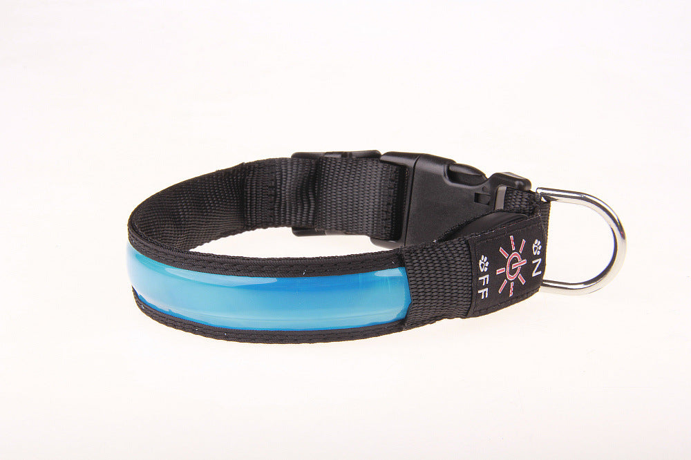 KFX-7211965 Rechargeable Luminous Pet Collar for Dogs – Reflective Design in Multiple Colors
