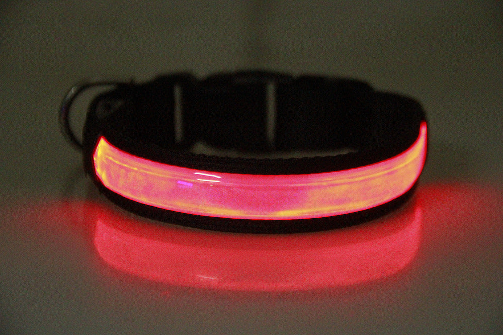 KFX-7211965 Rechargeable Luminous Pet Collar for Dogs – Reflective Design in Multiple Colors