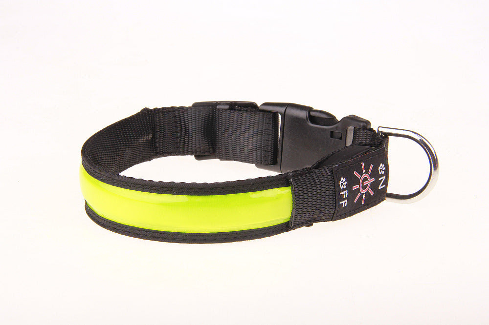 KFX-7211965 Rechargeable Luminous Pet Collar for Dogs – Reflective Design in Multiple Colors