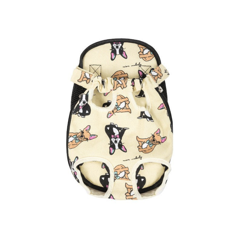 KFX-7214141 Portable Chest and Shoulder Pet Carrier Bag with Breathable Mesh Design
