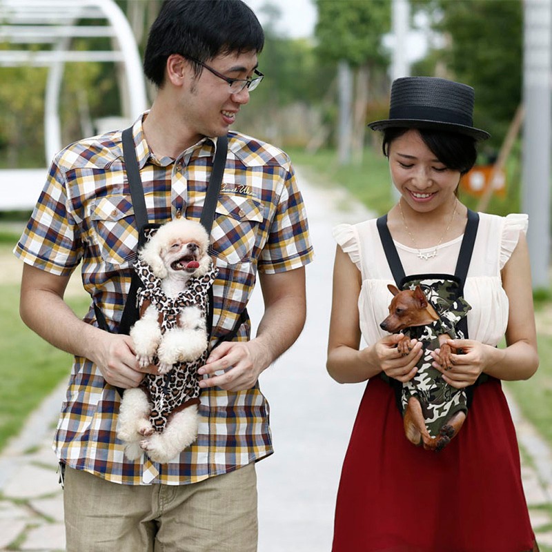 KFX-7214141 Portable Chest and Shoulder Pet Carrier Bag with Breathable Mesh Design