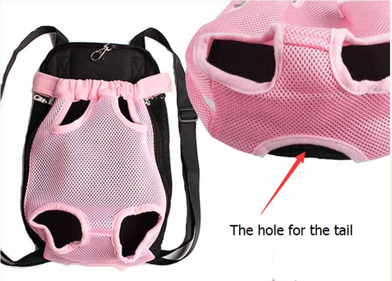 KFX-7214141 Portable Chest and Shoulder Pet Carrier Bag with Breathable Mesh Design