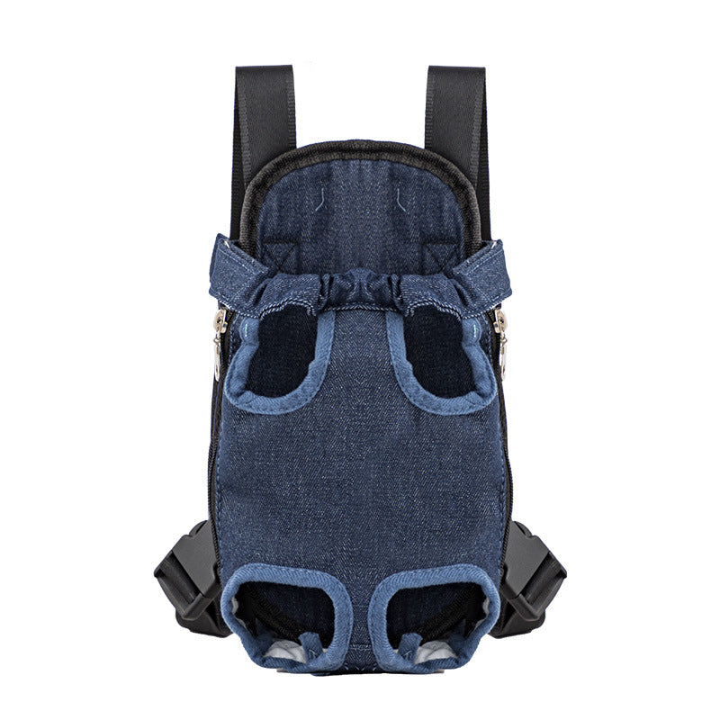 KFX-7214141 Portable Chest and Shoulder Pet Carrier Bag with Breathable Mesh Design