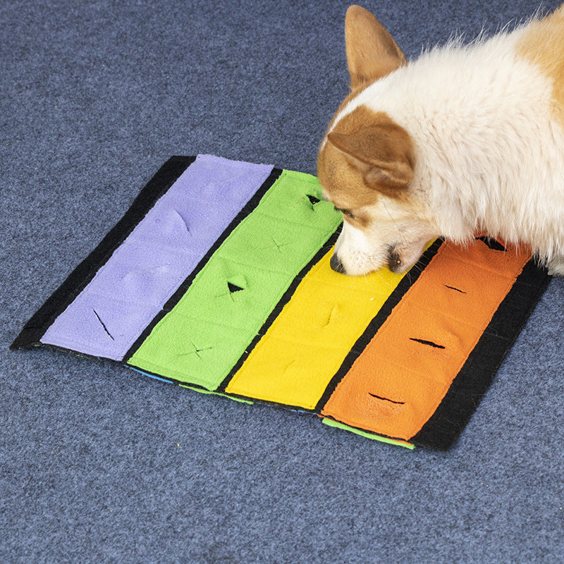 KFX-7214781 Double-Sided Sniffing Toy for Dogs - Multi-Functional Polar Fleece Felt Roll