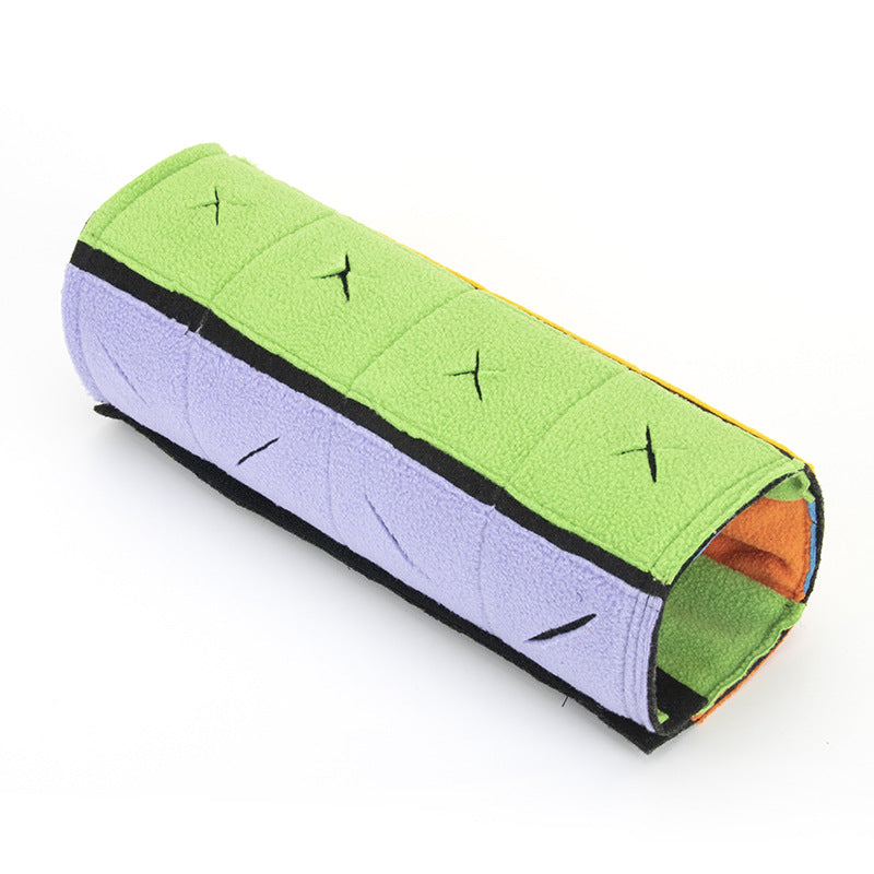 KFX-7214781 Double-Sided Sniffing Toy for Dogs - Multi-Functional Polar Fleece Felt Roll