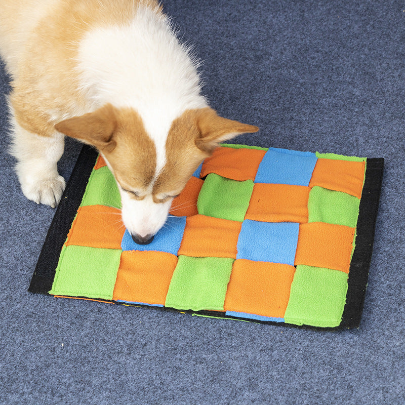 KFX-7214781 Double-Sided Sniffing Toy for Dogs - Multi-Functional Polar Fleece Felt Roll