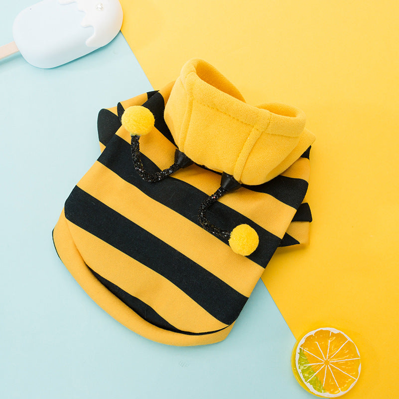 KFX-7215037 Cute Cartoon Hooded Sweater for Dogs and Cats - Soft Milk Silk Fabric, Various Sizes Available
