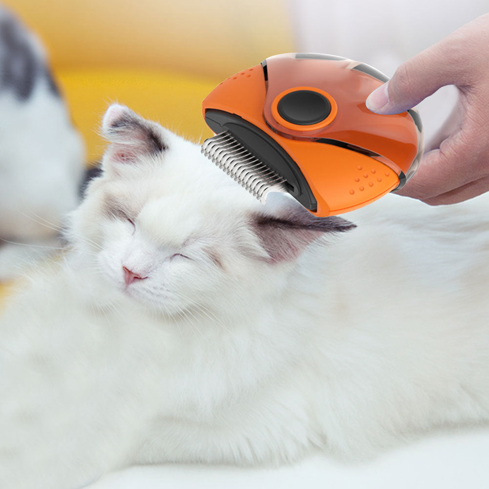 KFX-7215549 Three-in-One Rotating Pet Comb - Compact Design for Easy Grooming