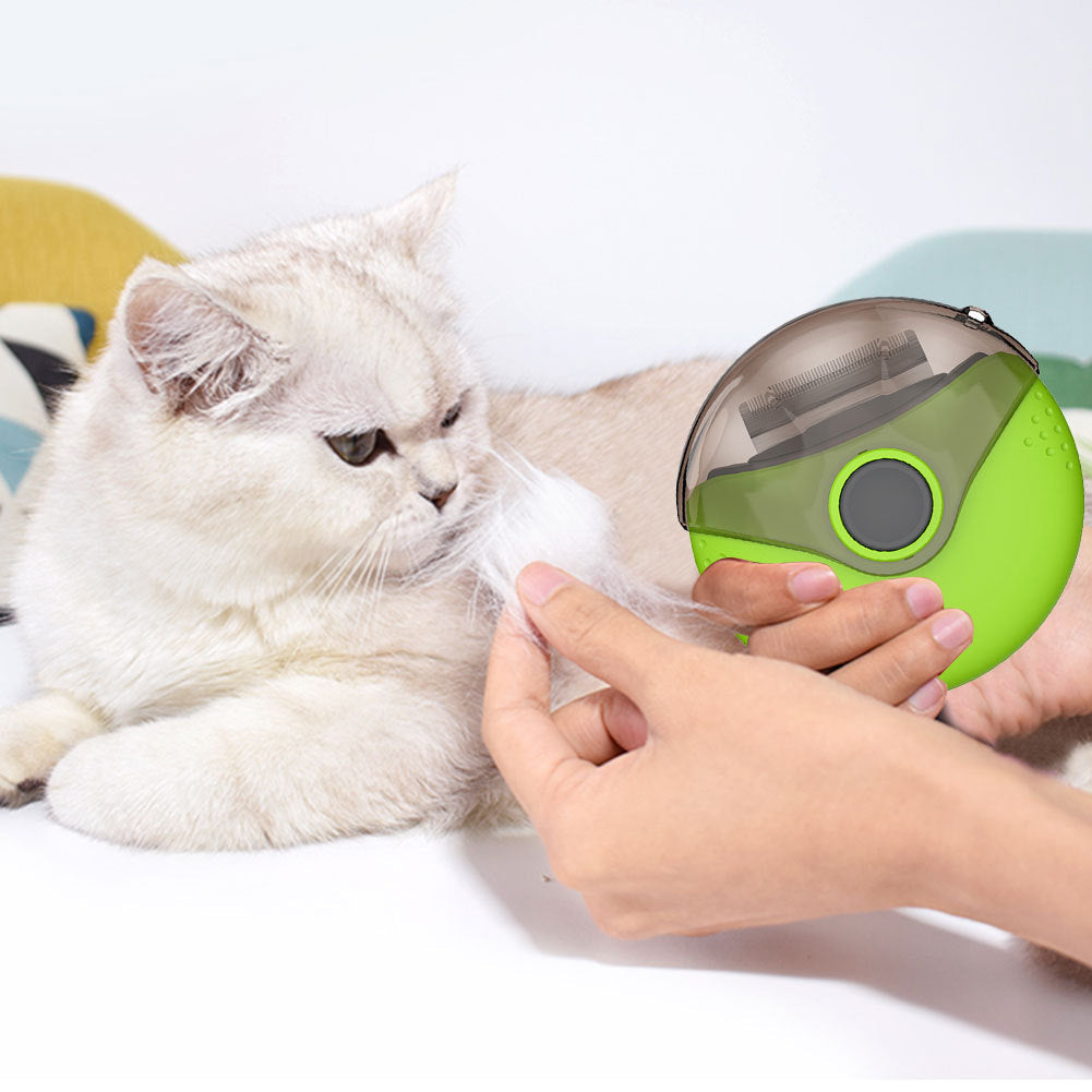 KFX-7215549 Three-in-One Rotating Pet Comb - Compact Design for Easy Grooming