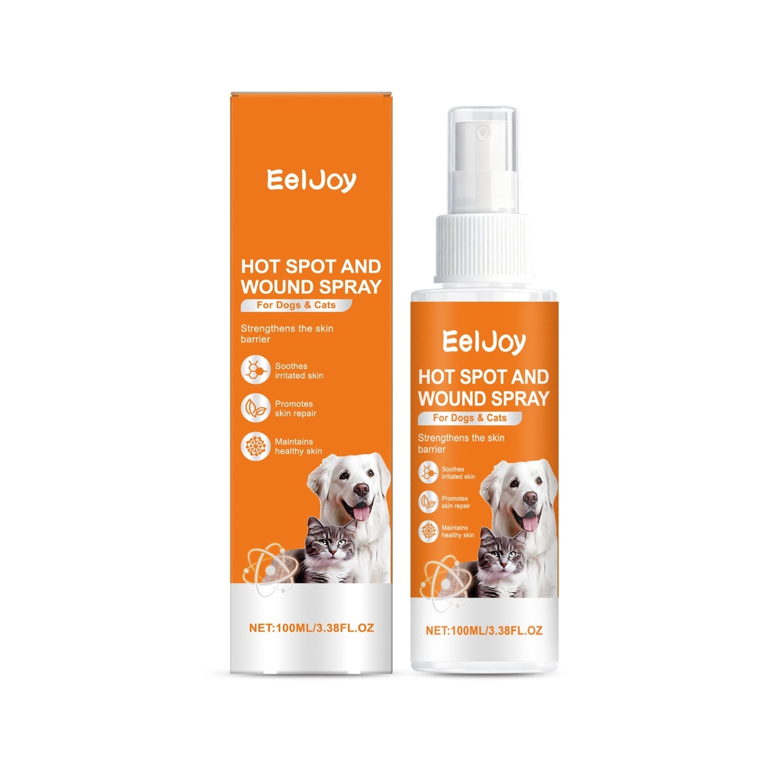 KFX-7217597 Pet Wound Care Spray with Natural Extracts for Skin Irritations