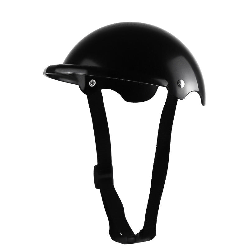 KFX-7220541 S Size Monochrome Pet Helmet for Motorcycle Safety in Pink, Black, Yellow, Green