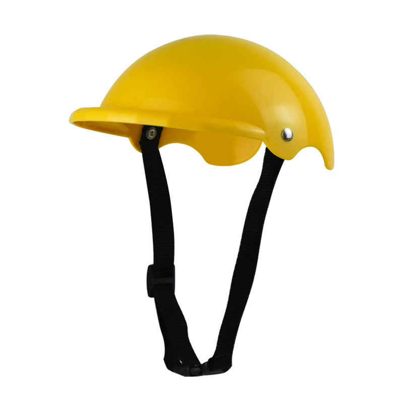 KFX-7220541 S Size Monochrome Pet Helmet for Motorcycle Safety in Pink, Black, Yellow, Green