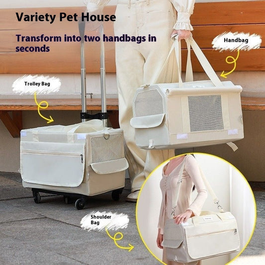 KFX-7221949 Portable Foldable Transparent Window Cat Travel Bag in Various Colors