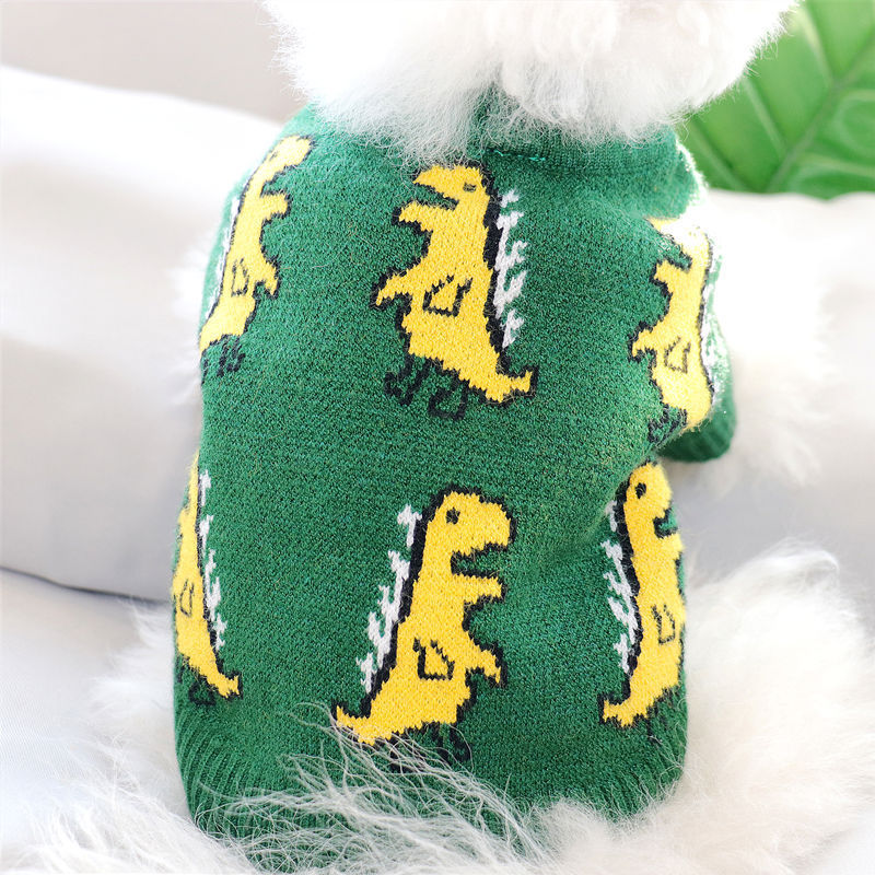 KFX-7223485 Simple Jacquard Wool Dog Sweater for Fashionable Pets