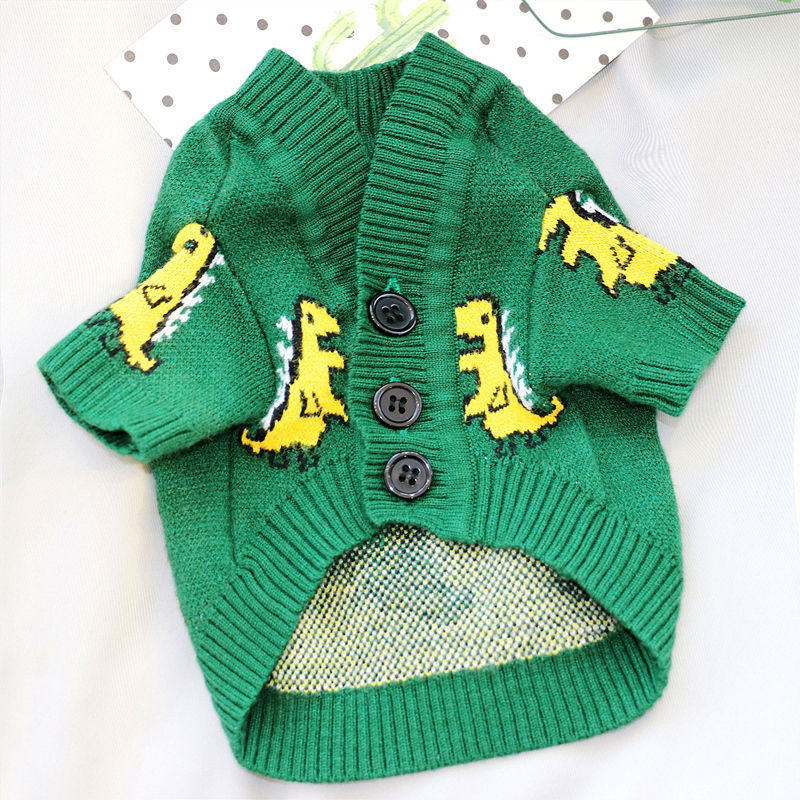 KFX-7223485 Simple Jacquard Wool Dog Sweater for Fashionable Pets