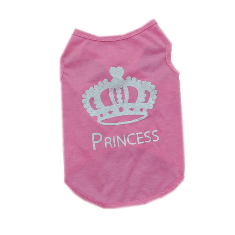 KFX-7223869 Summer Pink Cotton Vest for Dogs - Casual Lightweight Apparel