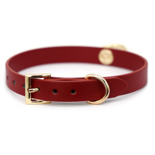 KFX-7226941 Genuine Cowhide Neck Binding Collar with Drag Chain in Black, Red, and Maroon Options