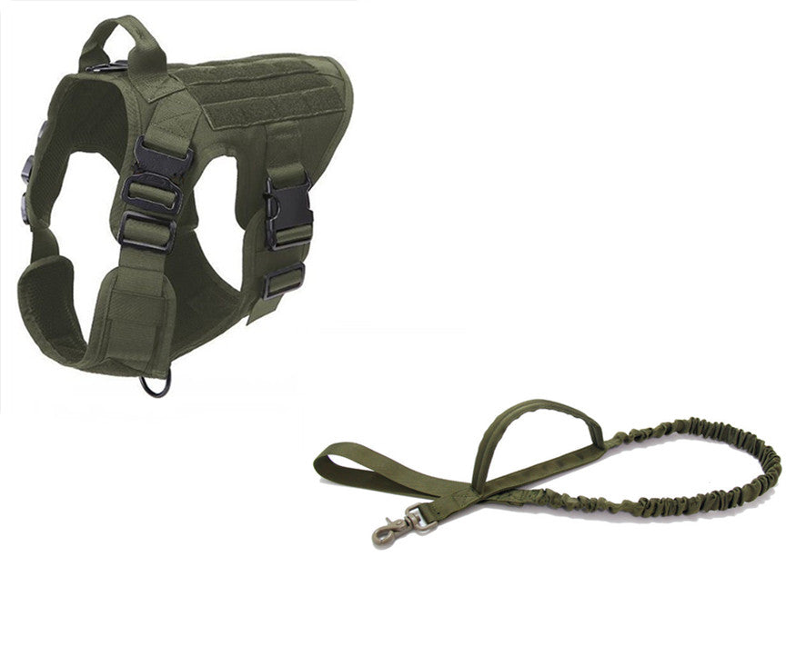 KFX-7230525 Military-Grade Adjustable Tactical Dog Seat Belt for German Shepherds and Labradors In Training, 1000D Nylon Material