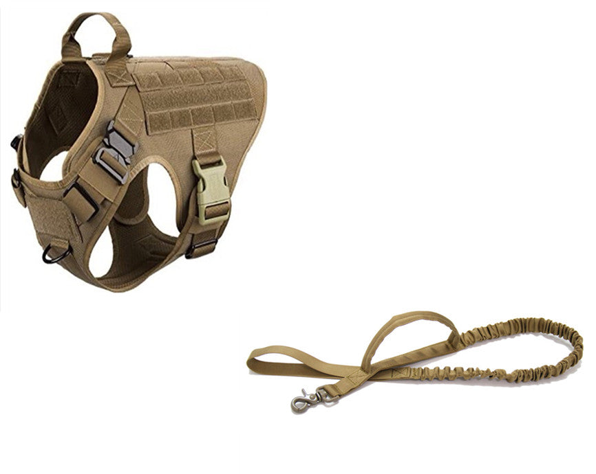 KFX-7230525 Military-Grade Adjustable Tactical Dog Seat Belt for German Shepherds and Labradors In Training, 1000D Nylon Material