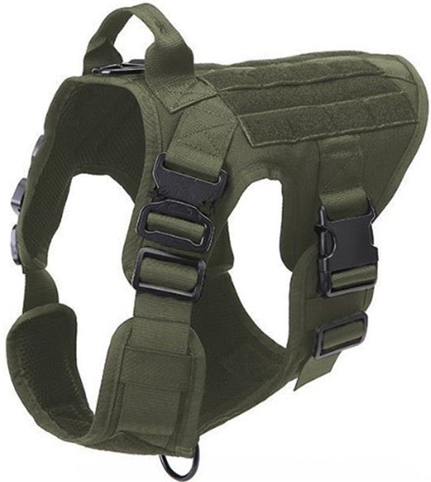 KFX-7230525 Military-Grade Adjustable Tactical Dog Seat Belt for German Shepherds and Labradors In Training, 1000D Nylon Material