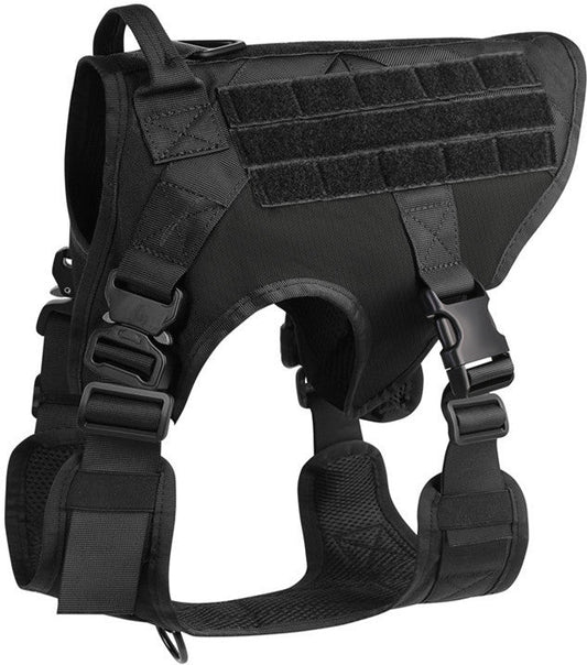 KFX-7230525 Military-Grade Adjustable Tactical Dog Seat Belt for German Shepherds and Labradors In Training, 1000D Nylon Material