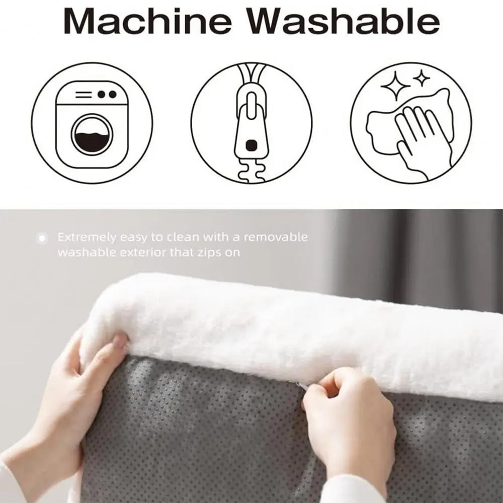 KFX-7231293 Plush Washable Pet Bed for Dogs and Cats, Soft Anti-Slip Couch with Removable Cover