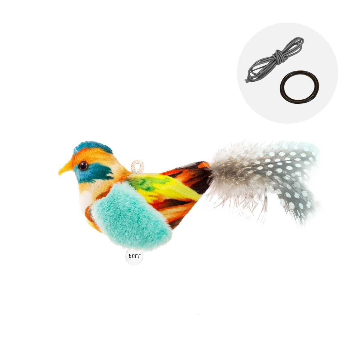 KFX-7232061 Colorful Bird Plush Simulation Cat Toy - Summer 2024 Edition