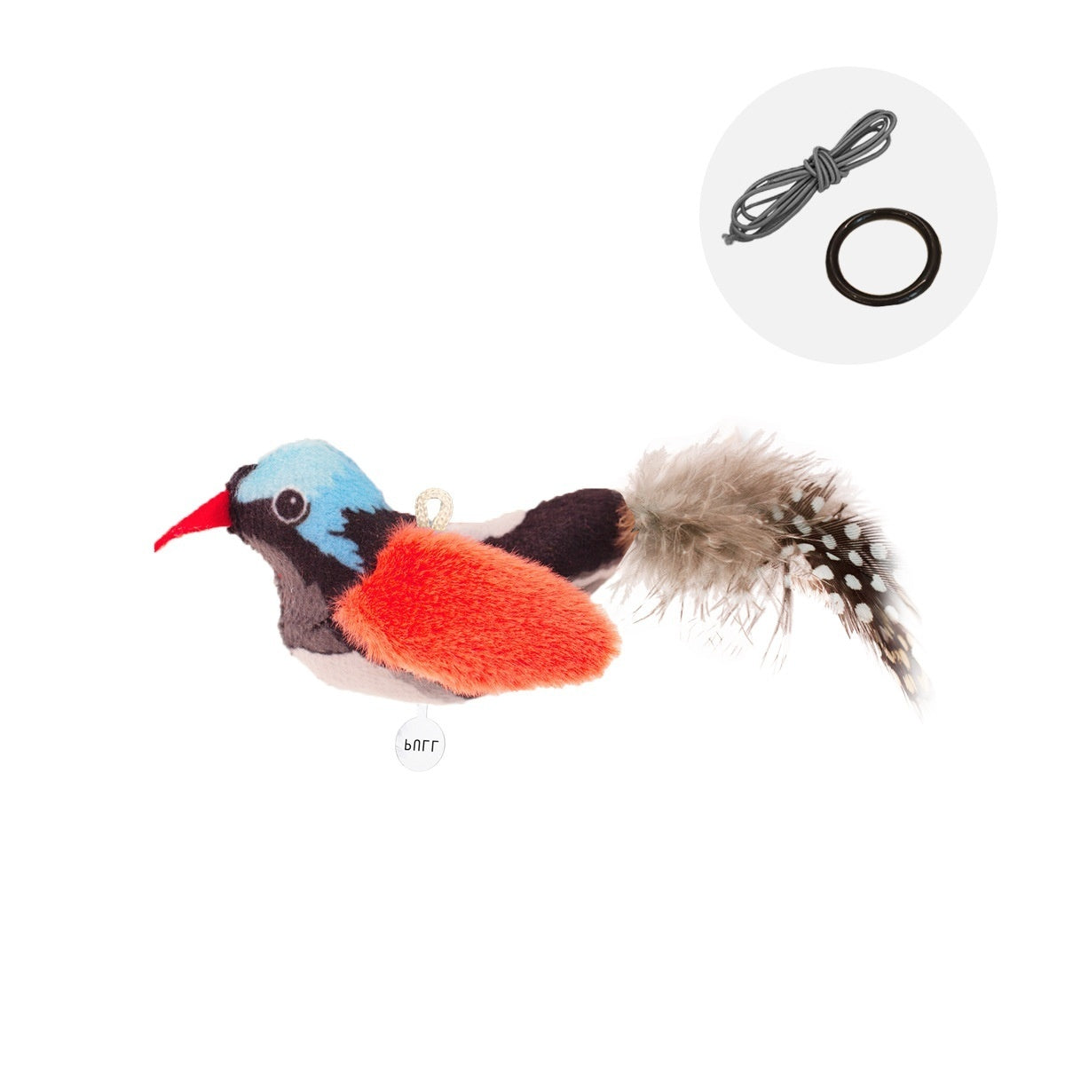 KFX-7232061 Colorful Bird Plush Simulation Cat Toy - Summer 2024 Edition