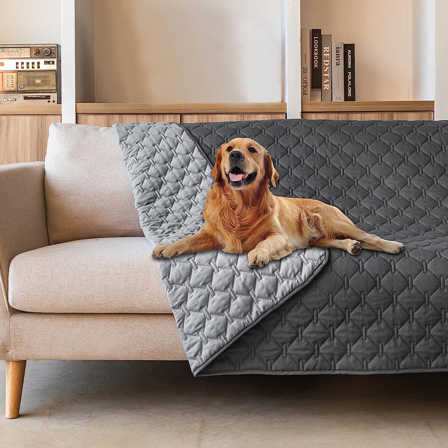 KFX-7233085 Waterproof Gray Cloth Mat for Pets - Multiple Sizes Available