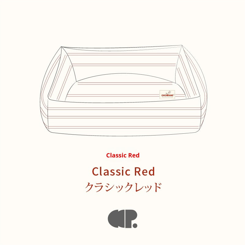 KFX-7235261 Cotton and Linen Universal Pet Mat for All Seasons - Non-Removable and Washable, Classic Red, Size M/L