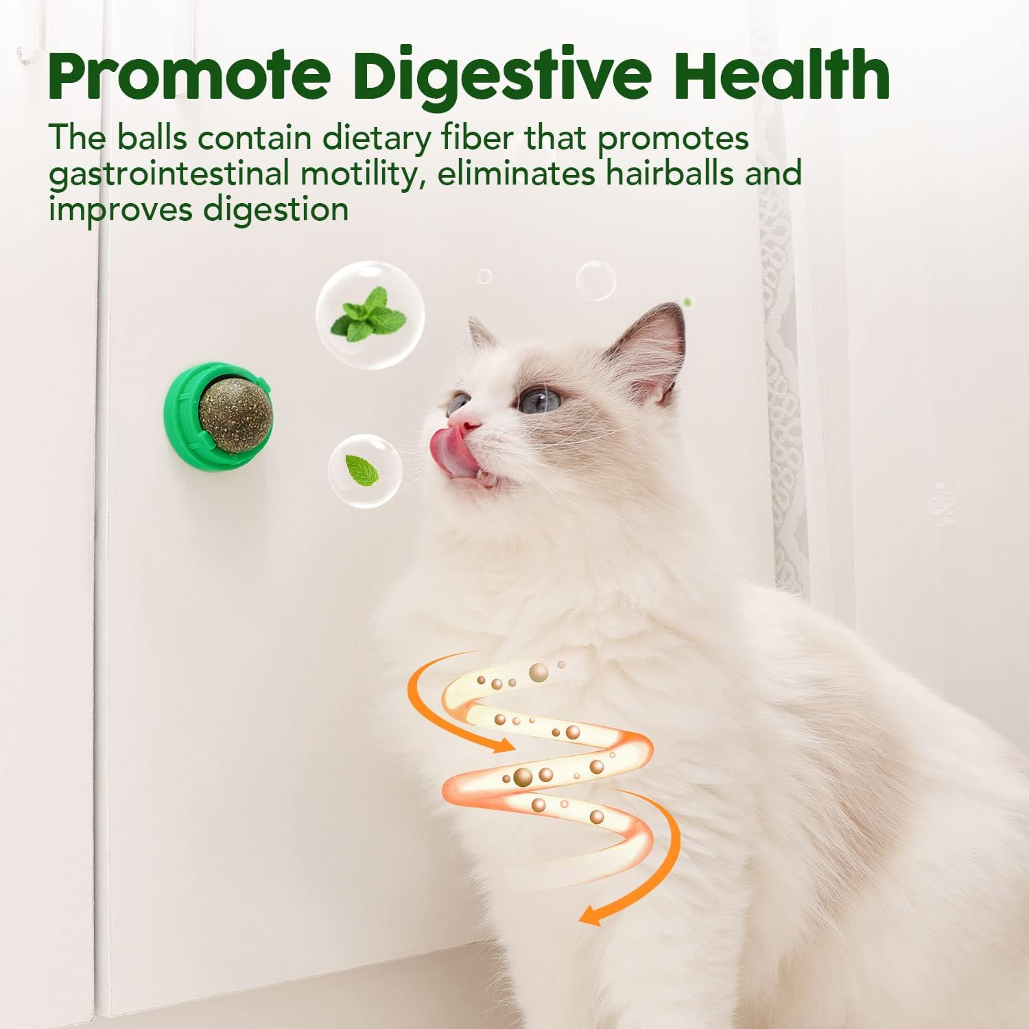 KFX-7238461 Natural Catnip Toys - 4 Pack of Edible Chew Balls for Dental Health and Playtime