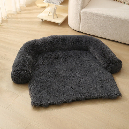 KFX-7238845 Pet Dog Plush Winter Warm Sofa Cushion - Sizes S, M, L, XL, Soft Cloth for Comfort