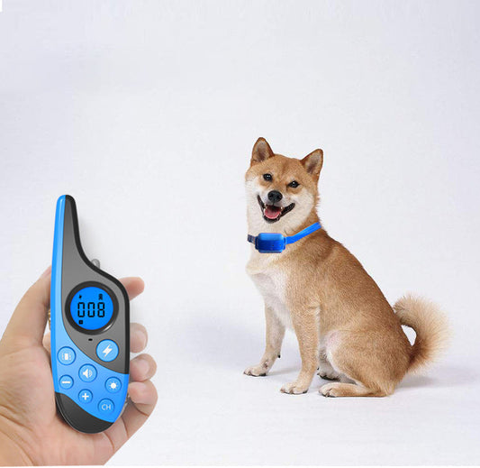 KFX-7240253 Rechargeable Dog Training Collar with Remote Control, Waterproof Bark Stopper and Adjustable Levels
