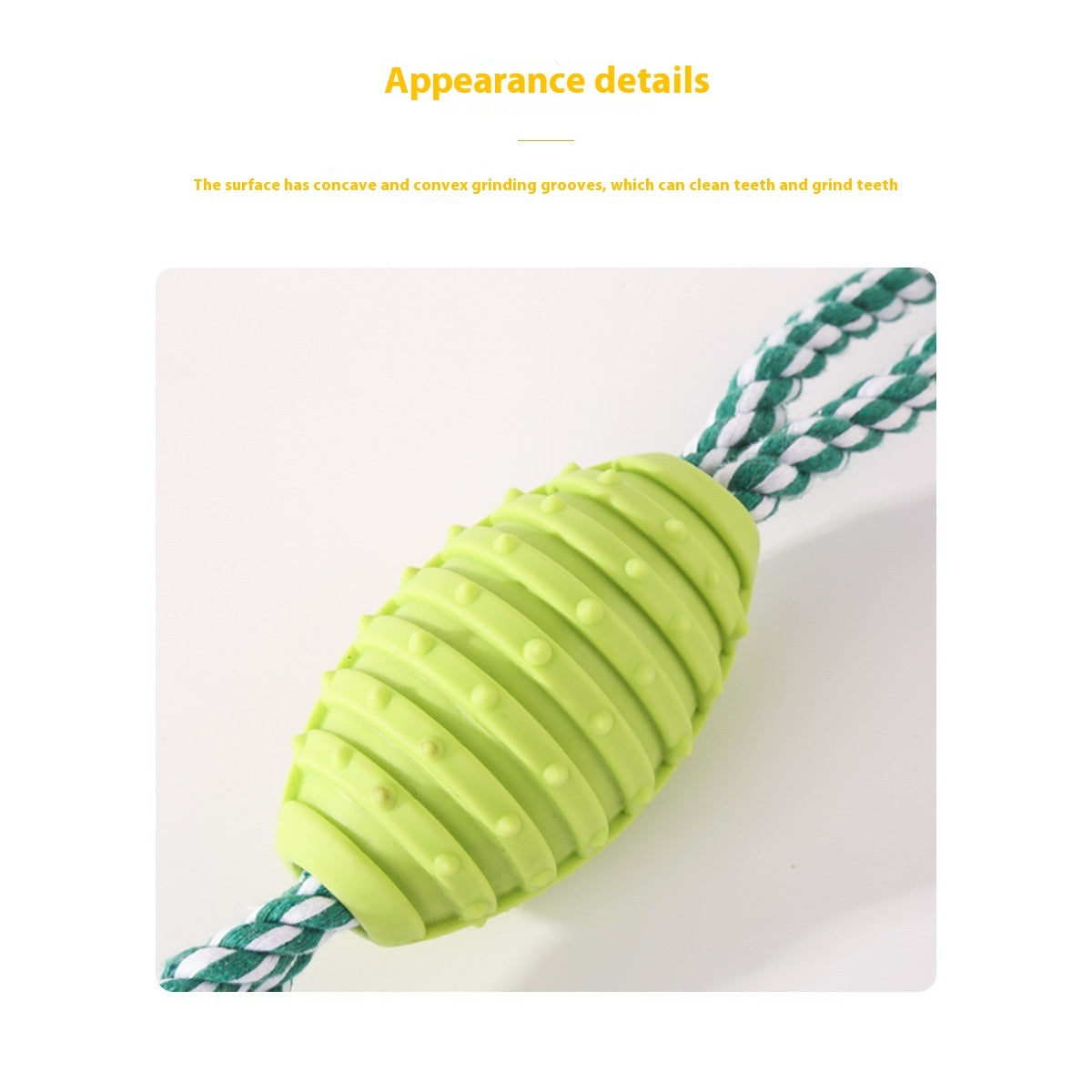 KFX-7241789 Durable Dog Molar Toy - Big Bends & Hitches Cotton Rope Ball in Green and Pink
