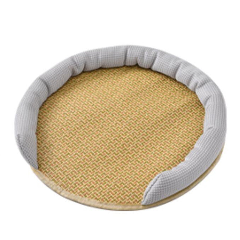 KFX-7244221 Cooling Cat Rattan Bed with Breathable Cushion and Lightweight Summer Mattress