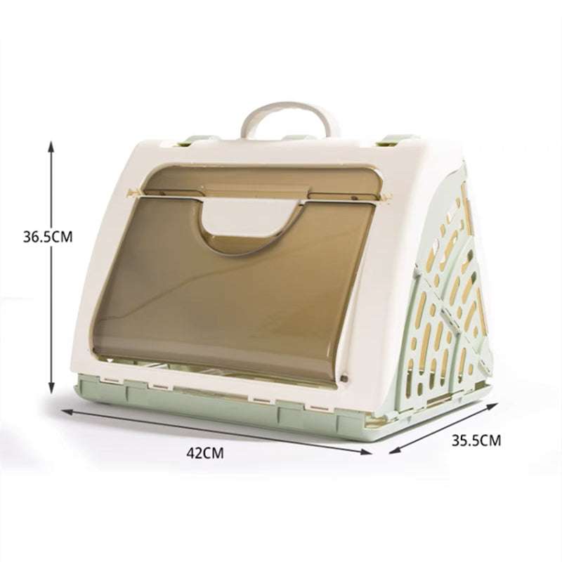 KFX-7246397 Portable Hard Shell Cat Carrier Pet Box – Durable PP Material for Safe Travel