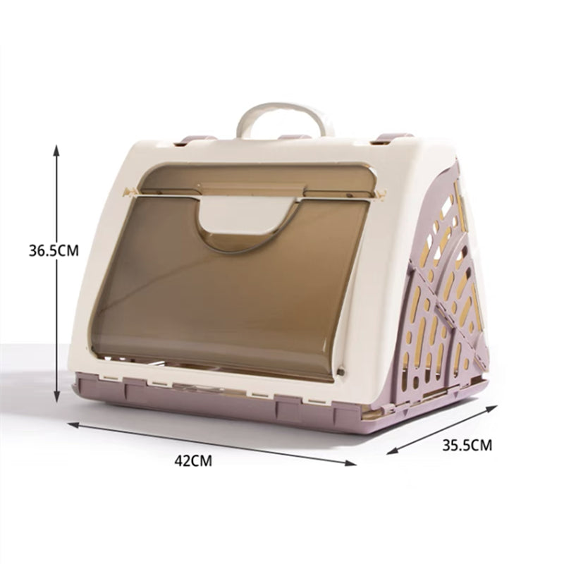 KFX-7246397 Portable Hard Shell Cat Carrier Pet Box – Durable PP Material for Safe Travel