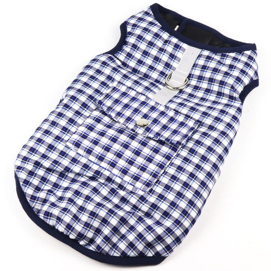 KFX-7247165 Padded Cotton Vest for Medium and Large Dogs - Casual Windbreaker with Adjustable Fit