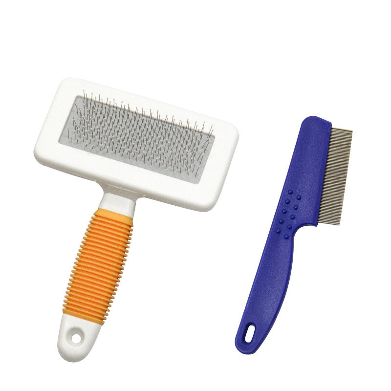 KFX-7248317 Pet Grooming Tools Set – Essential Stainless Steel and PU Cleanliness Kit for Dogs