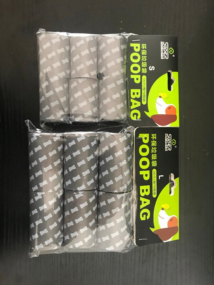 KFX-7248957 Foldable Dog Pooper Scooper Bags - 6 Pack for Convenient Pet Waste Disposal