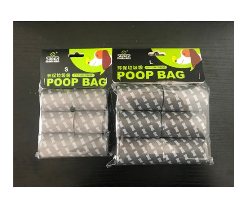 KFX-7248957 Foldable Dog Pooper Scooper Bags - 6 Pack for Convenient Pet Waste Disposal