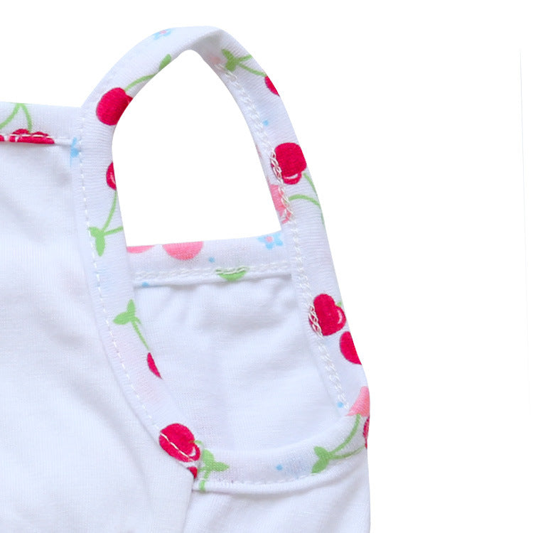 KFX-7253053 Cherry Blossom Cotton Dog Suspender Skirt for Pets