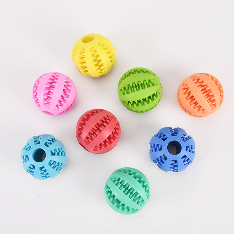 KFX-7256893 Pink Rubber Pet Dog Toy for Self-Relief and Dental Care, Small Size (5cm)