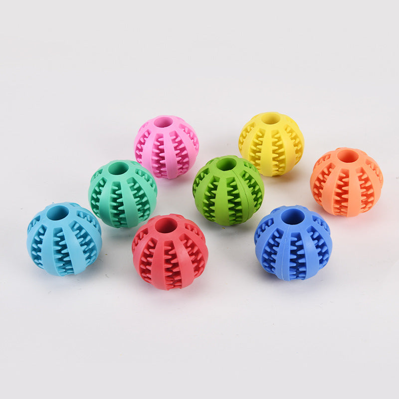 KFX-7256893 Pink Rubber Pet Dog Toy for Self-Relief and Dental Care, Small Size (5cm)