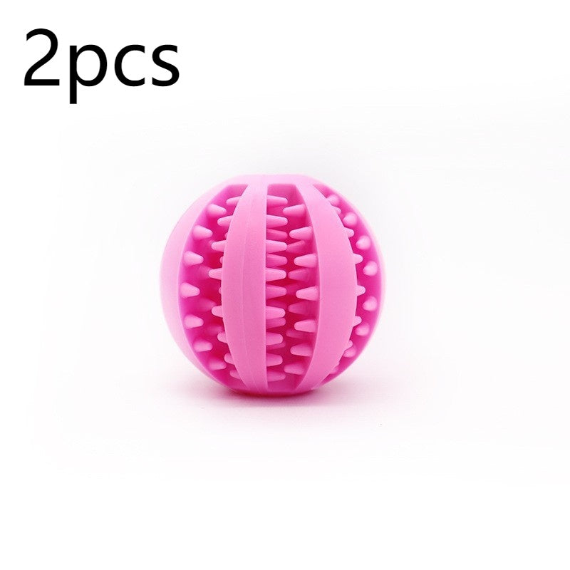 KFX-7256893 Pink Rubber Pet Dog Toy for Self-Relief and Dental Care, Small Size (5cm)