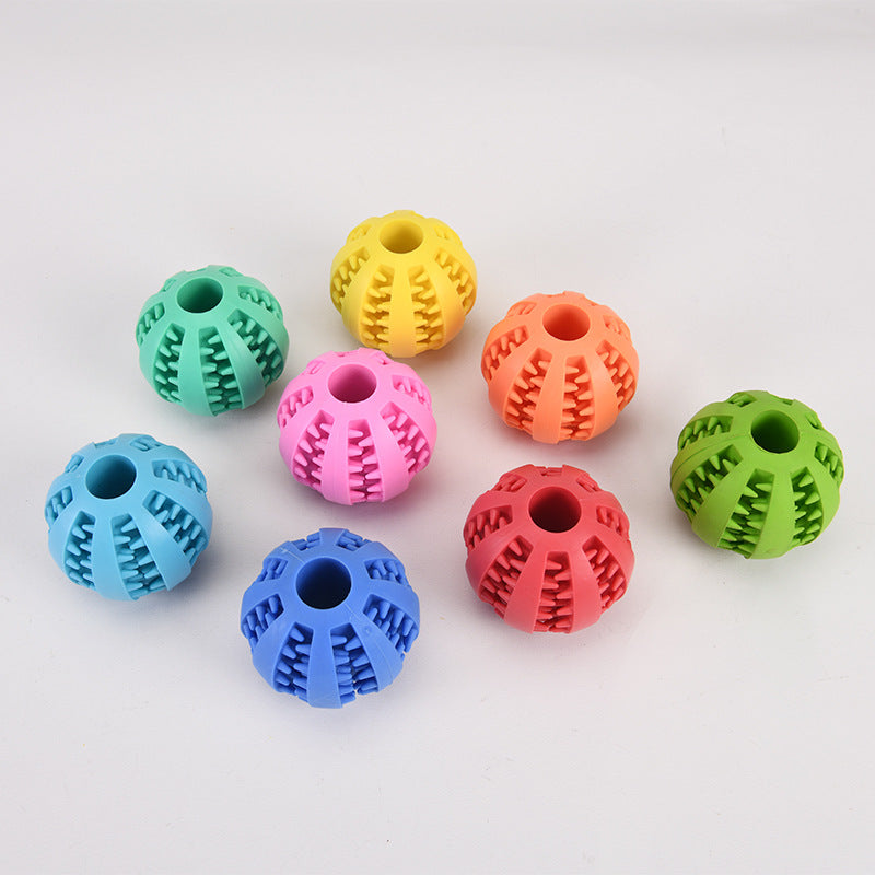 KFX-7256893 Pink Rubber Pet Dog Toy for Self-Relief and Dental Care, Small Size (5cm)