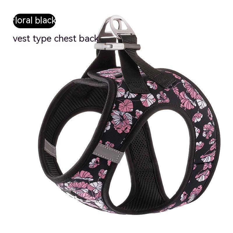 KFX-7258045 Breathable Lightweight Dog Vest Strap with Traction Rope in Various Colors