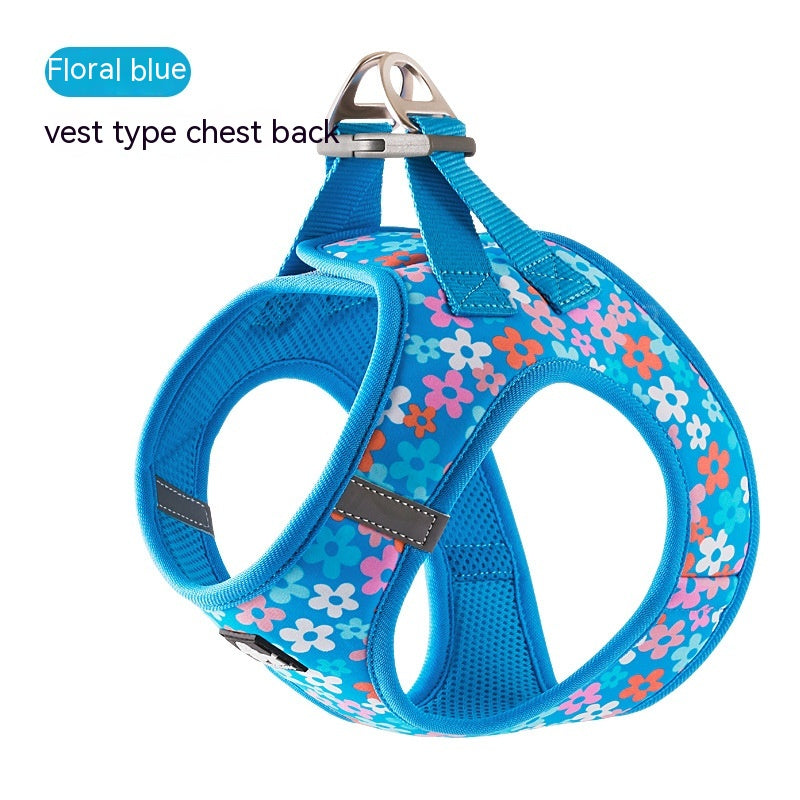 KFX-7258045 Breathable Lightweight Dog Vest Strap with Traction Rope in Various Colors