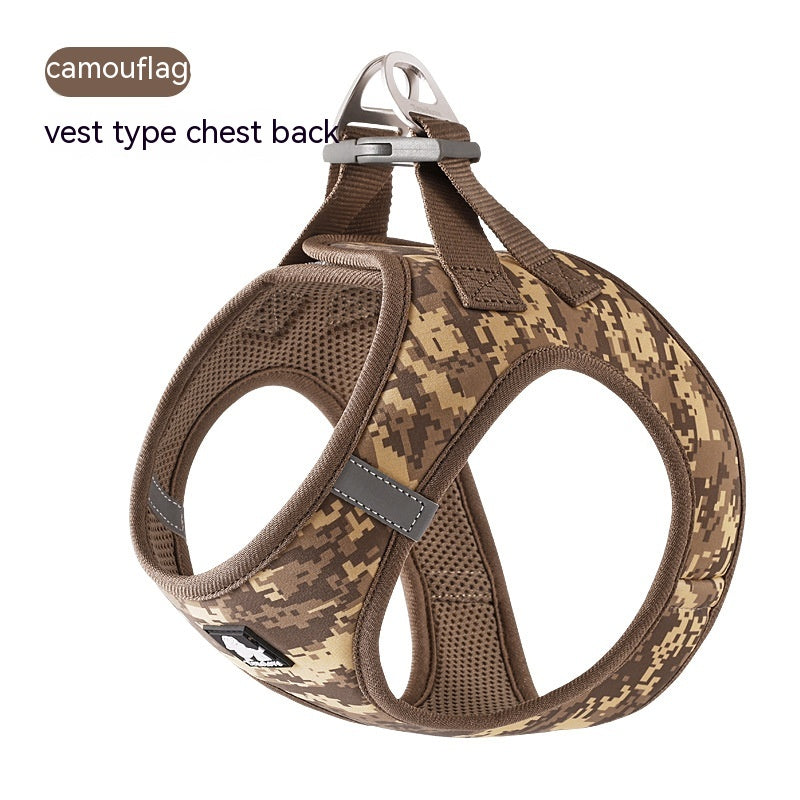 KFX-7258045 Breathable Lightweight Dog Vest Strap with Traction Rope in Various Colors