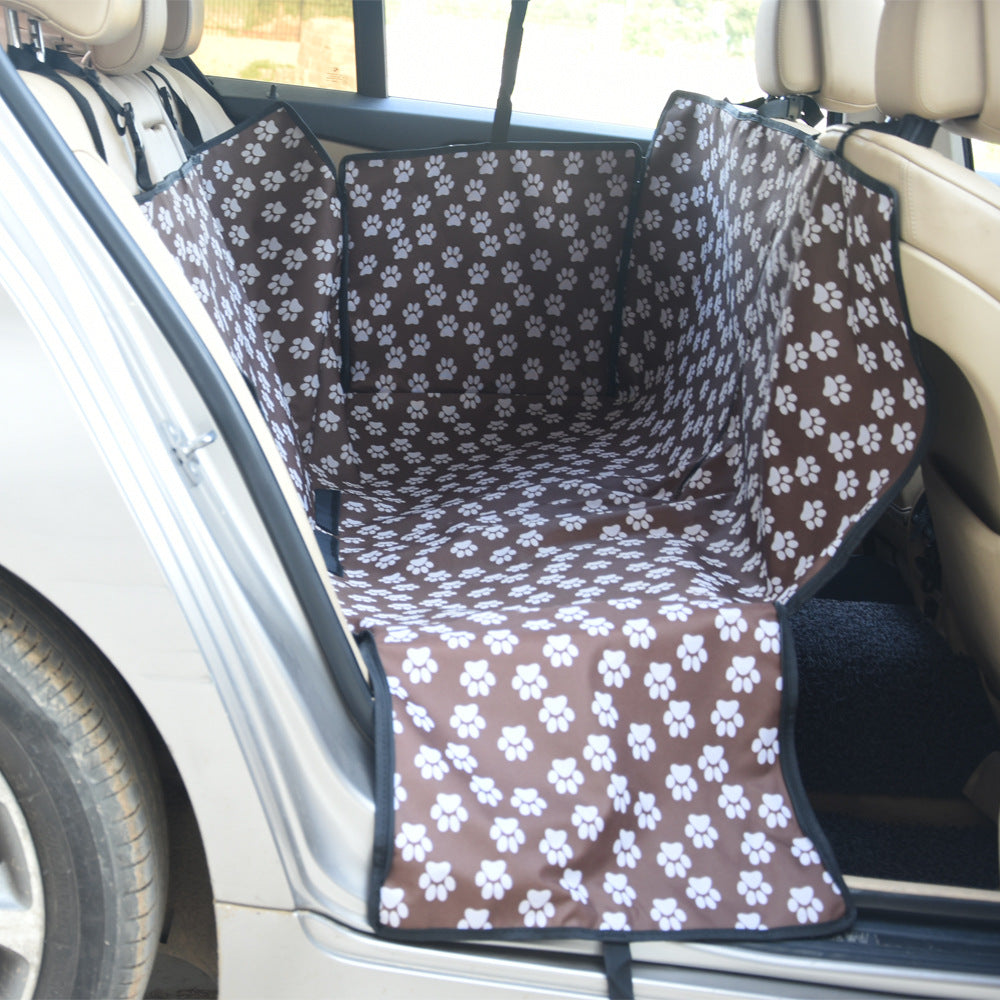KFX-7260093 Waterproof Thickened Dog Cushion for Car, Anti-Slip Design, 130x145x40cm, Zipper for Human Seating
